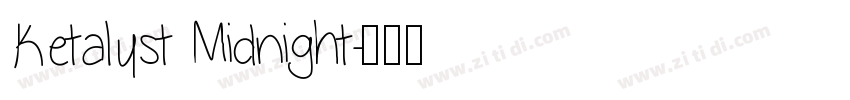Ketalyst Midnight字体转换